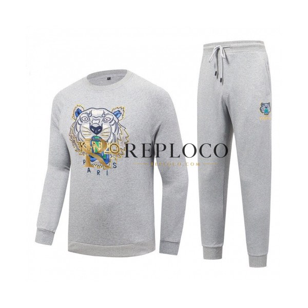 ✨[겐조]Kenzo 2020 Mens Casual Cotton Training Clothes&Pants - 겐조 2020 남성 캐쥬얼 코튼 트레이닝복&팬츠 Ken0081x.Size(m - 3xl).그레이