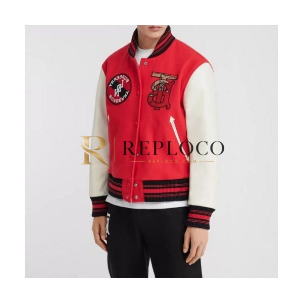 ✨[버버리]Burberry 2020 Mens Casual Leather Jackets - 버버리 2020 남성 클래식 캐쥬얼 가죽 자켓 Bur02891x.Size(m - 3xl).레드