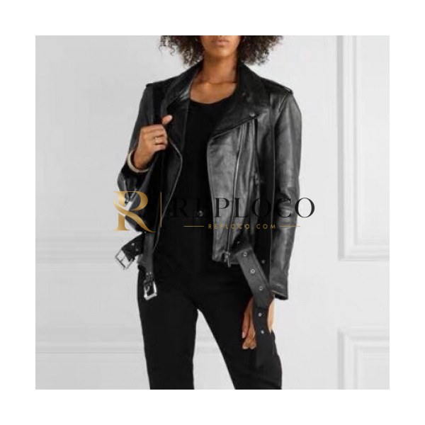 ✨[알렉산더왕]Alexsander Wang 2020 Womens Leather Jacket - 알렉산더왕 2019 여성 가죽 자켓 Alw0133x.Size(s - xl).블랙