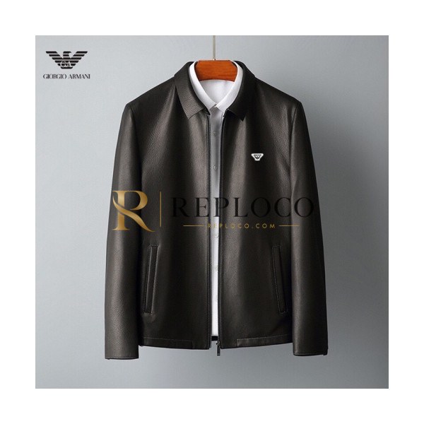 ✨[알마니]Armani 2020 Mens Classic Leather Jackets - 알마니 2020 남성 클래식 캐쥬얼 가죽 자켓 Arm0780x.Size(m - 3xl).블랙