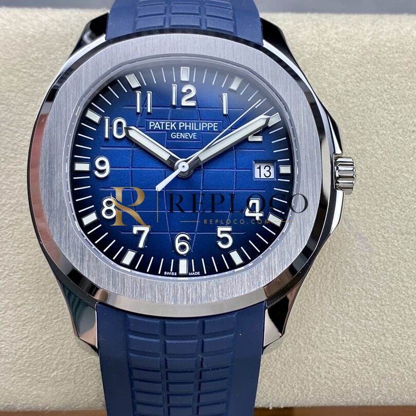 3K 공장 파텍 필립 아쿠아노트 5710 블루 다이얼 316L 스틸 베젤 고무 스트랩 330SC 무브먼트 40mm