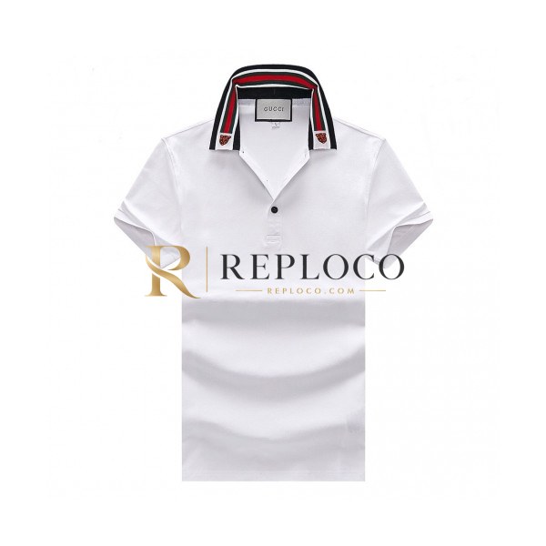 ✨[매장판]Gucci 2020 Mens Logo Cotton Polo Short Sleeved Tshirts - 구찌 2020 남성 로고 폴로 코튼 반팔티 Guc02440x.Size(m - 3xl).화이트