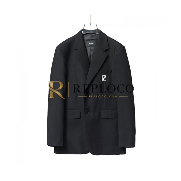 ✨WELLDONE Mm/Wm Retro Suit Jackets Black - 웰던 2021 남/녀 레트로 오버사이즈 슈트 자켓 Wel0015x Size(s - l) 블랙