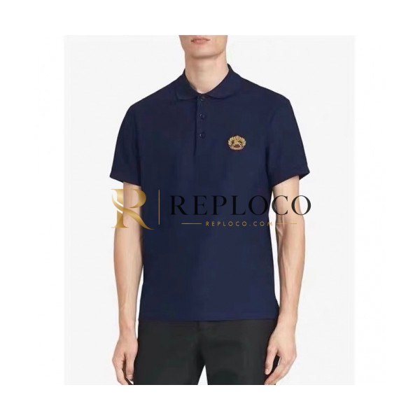 ✨[버버리]Burberry 2020 Mens Logo Cotton Polo Short Sleeved Tshirts - 버버리 2020 남성 로고 코튼 폴로 반팔티 Bur02322x.Size(s - 2xl).블루