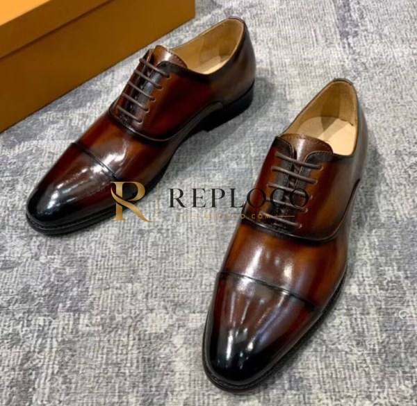 ✨Louis Vuitton 2022 Mens Leather Oxford Shoes - 루이비통 2022 남성용 옥스퍼드 슈즈,Size(240-275),LOUS1452,브라운
