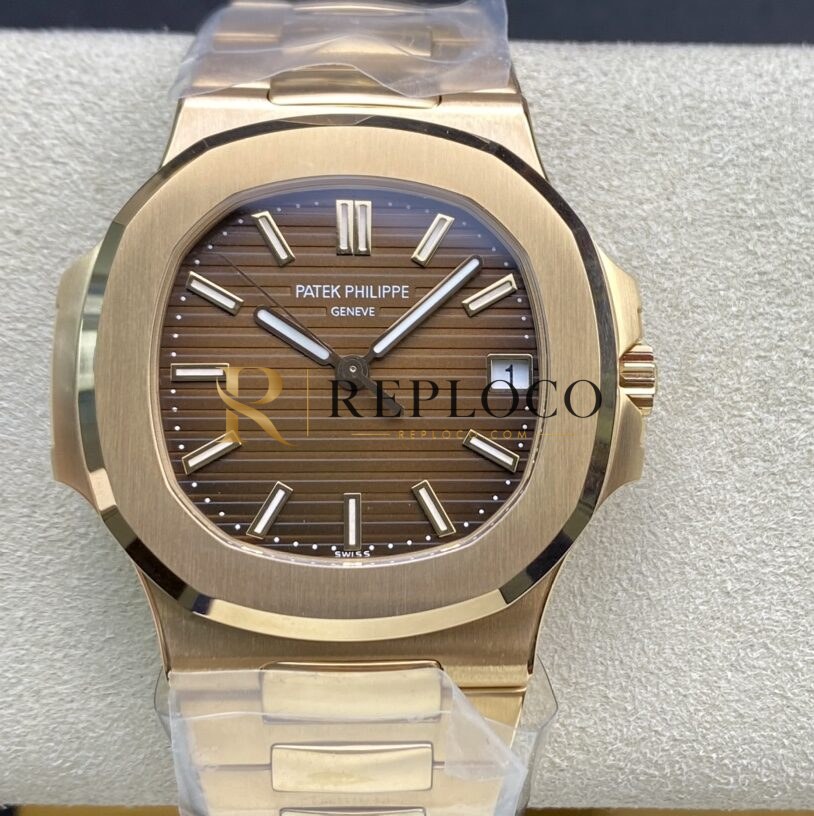 3K 공장 파텍 필립 나튜리스 5711 브라운 다이얼 로즈 골드 브레이슬릿 324SC 무브먼트 40mm