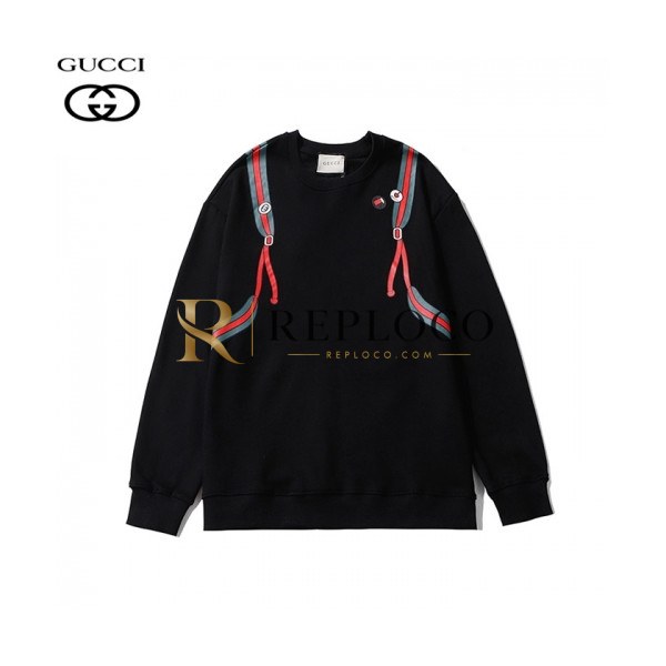 ✨[구찌]Gucci 2020 Mm/Wm Logo Crew-neck Cotton Tshirts - 구찌 2020 남/녀 로고 코튼 크루넥 코튼 긴팔티 Guc03127x.Size(m - 2xl).블랙