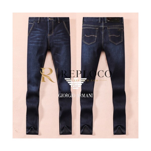 ✨[알마니]Armani 2019 Mens Business Classic Denim Pants - 알마니 2019 남성 비지니스 클래식 데님 기모 팬츠 Arm0504x.Size(29 - 40).블루