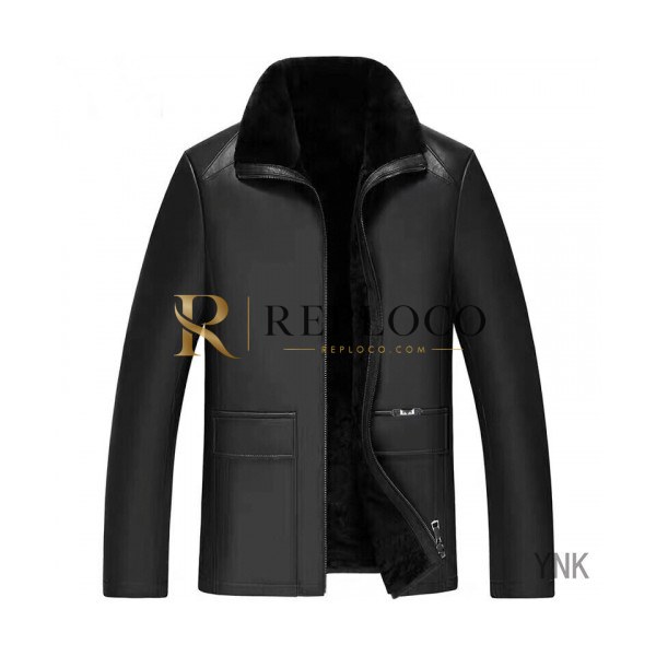 ✨Fendi 2019 Mens Business Leather Jacket - 펜디 2019 남성 비지니스 레더 자켓 Fen0491x.Size(l - 5xl).블랙