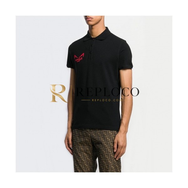 ✨[펜디]Fendi 2020 Mens Logo Casual Cotton Polo Short Sleeved Tshirts - 펜디 2020 남성 로고 캐쥬얼 코튼 폴로 반팔티 Fen0627x.Size(m - 2xl).블랙
