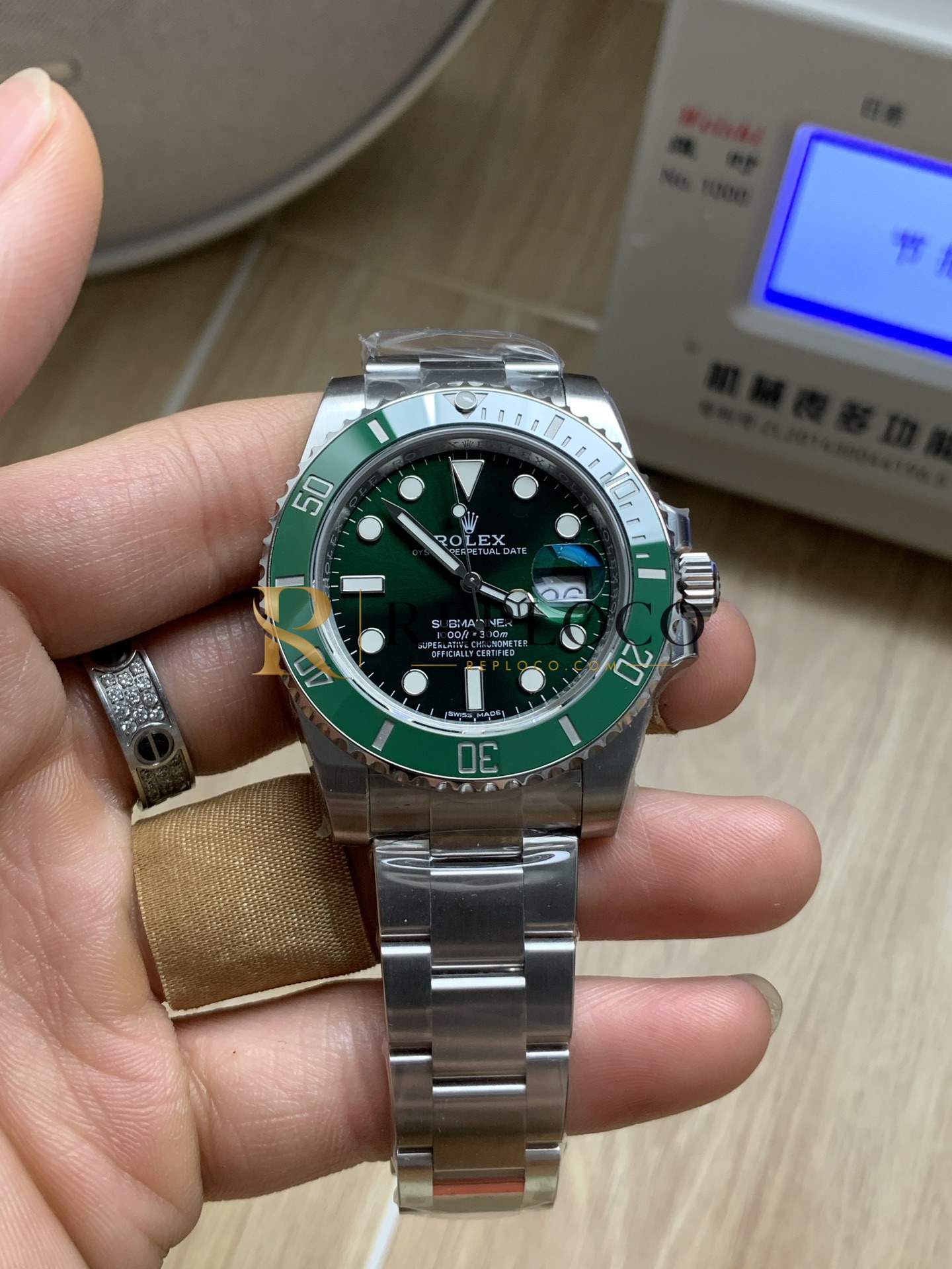 VS 공장 롤렉스 서브마리너 데이트 116610LV 헐크 그린 40mm 1:1 슈퍼클론 DD3135 무브먼트 포함