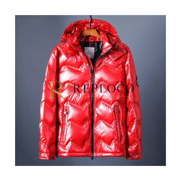 ✨Moncler 2019 Mens Patch Logo Modern Down Padding - 몽클레어 2019 남성 패치 로고 모던 다운패딩 Moc0718x.Size(m - 3xl).레드