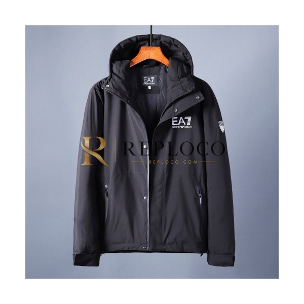 ✨Armani 2019 Mens Logo Down Padding - 알마니 2019 남성 로고 다운패딩 Arm0265x.Size(m - 3xl).블랙