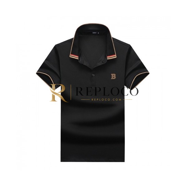 ✨[버버리]Burberry 2020 Mens Logo Cotton Polo Short Sleeved Tshirts - 버버리 2020 남성 로고 코튼 폴로 반팔티 Bur02353x.Size(m - 3xl).블랙