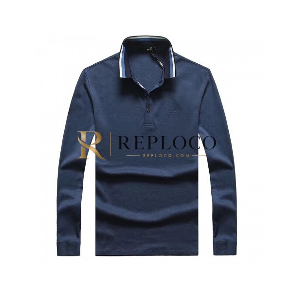 ✨[알마니]Armani 2020 Mens Business Cotton Polo Tshirts - 알마니 2020 남성 비지니스 코튼 폴로 긴팔티 Arm0601x.Size(m - 3xl).블루