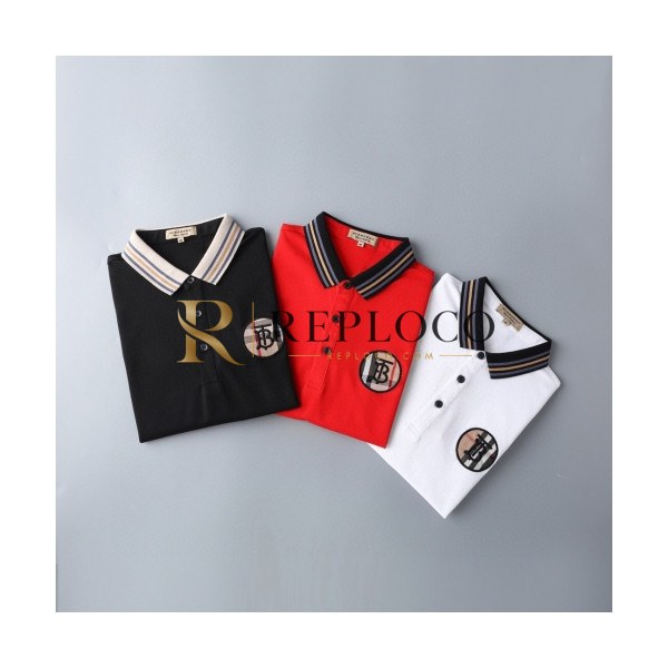 ✨[버버리]Burberry 2020 Mens Logo Cotton Polo Short Sleeved Tshirts - 버버리 2020 남성 로고 코튼 폴로 반팔티 Bur02334x.Size(m - 3xl).3컬러(블랙/레드/화이트)