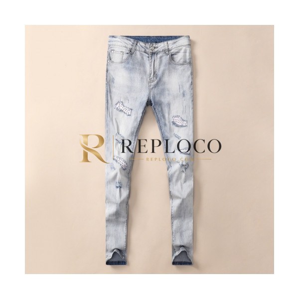 ✨[버버리]Burberry 2020 Mens Business Classic Denim Jeans - 버버리 2020 남성 비지니스 클래식 청바지 Bur02601x.Size(28 - 38).블루