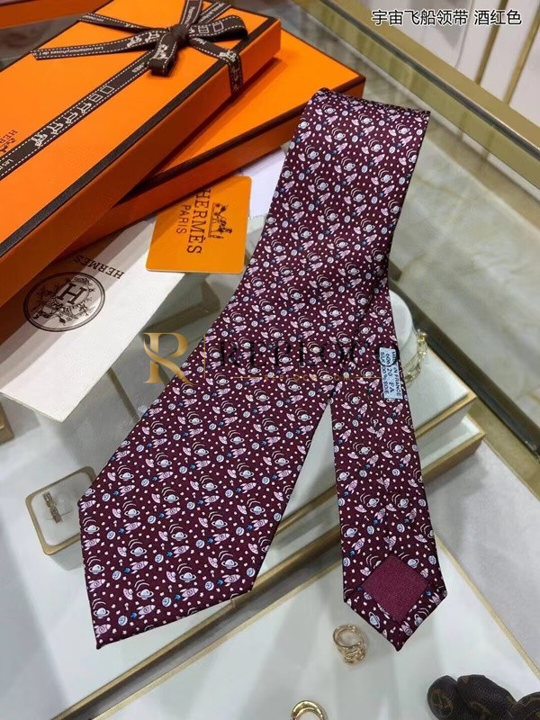 ✨HERMES MENS NECKTIE RED - 에르메스 남성용 넥타이 레드 herr0002