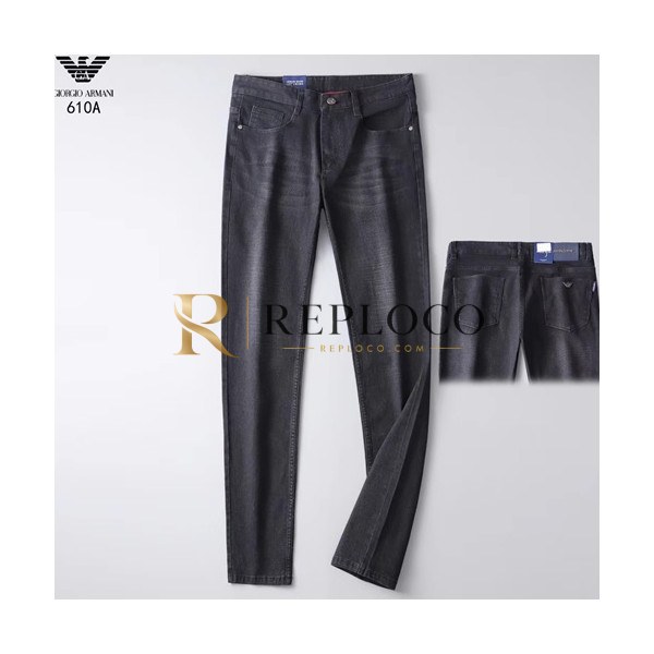 ✨Armani 2019 Mens Graffity Denim Pants - 알마니 남성 그래피티 데님 팬츠 ARMPT0020.Size(29-42).블랙