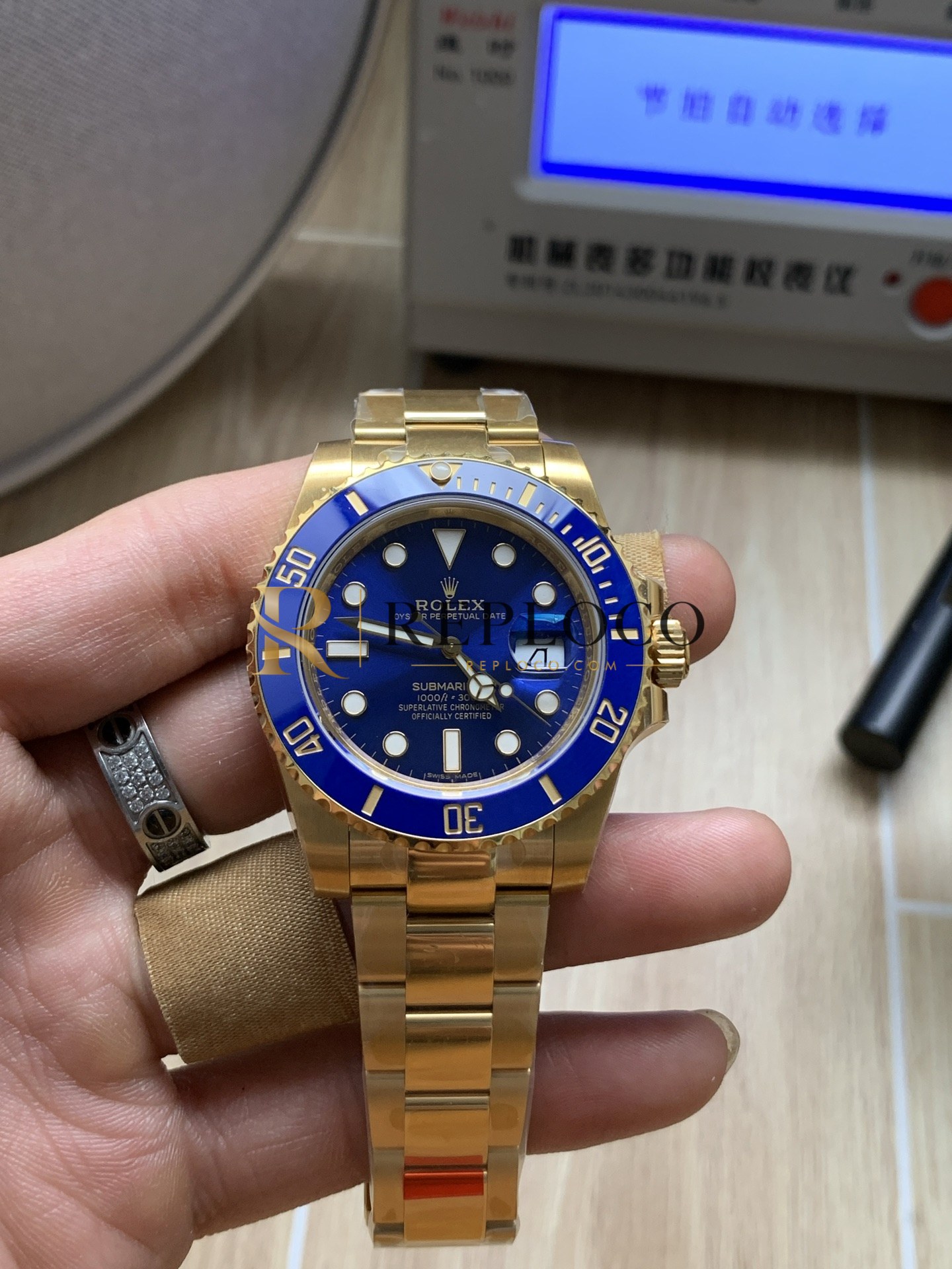 VS 공장 롤렉스 서브마리너 데이트 126618LB 솔리드 골드 블루 41mm 1:1 슈퍼클론 DD3235 무브먼트