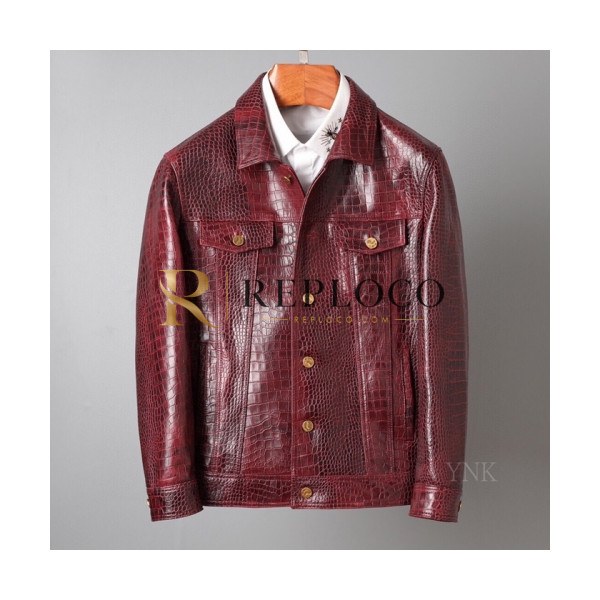 ✨[루이비통]Louis vuitton 2020 Mens Logo Leather Jackets - 루이비통 2020 남성 로고 가죽 자켓 Lou02413x.Size(m - 3xl).버건디