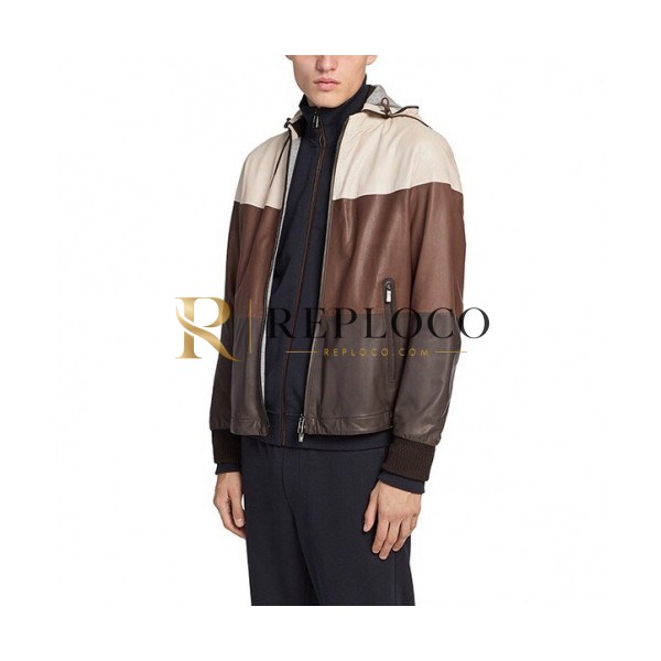 ✨Ermenegildo Zegna 2019 Mens Business Leather Jacket - 에르메네질도 제냐 2019 남성 비지니스 가죽 자켓 Zeg0110x.Size(m - 3xl).브라운