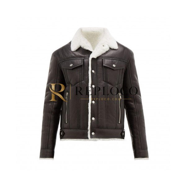 ✨[발망]Balmain 2020 Mens Casual Camel-hair Leather Jackets - 발망 2020 남성 캐쥬얼 카멜헤어 가죽 자켓 Balm0086x.Size(m - 3xl).블랙