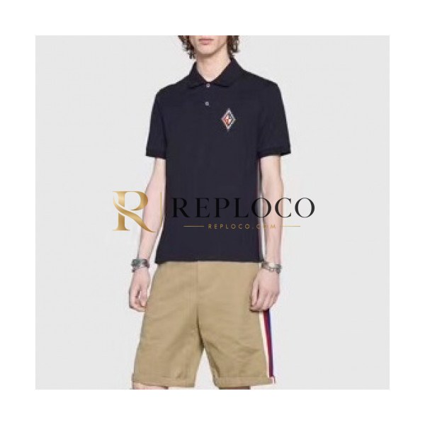 ✨[매장판]Gucci 2020 Mens Logo Cotton Short Sleeved Polo Tshirts - 구찌 2020 남성 로고 코튼 폴로 반팔티 Guc02350x.Size(s - 2xl).네이비