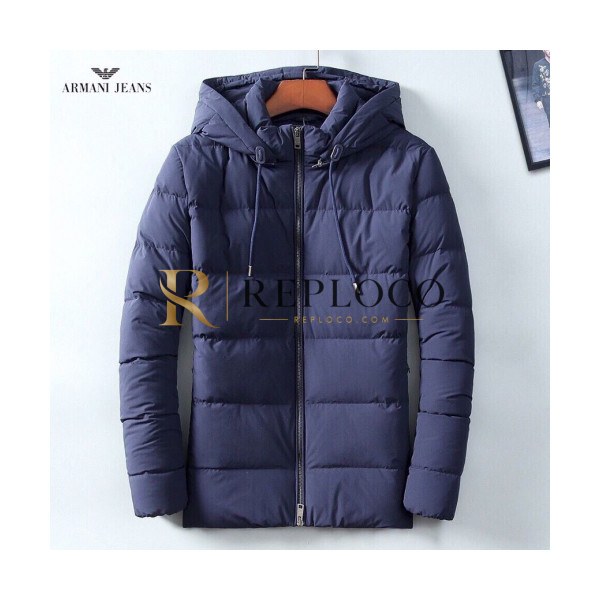 ✨[알마니]Armani 2019 Mens Logo Goose Down Padding - 알마니 2019 남성 로고 캐쥬얼 구스다운 패딩 Arm0523x.Size(m - 3xl).블루