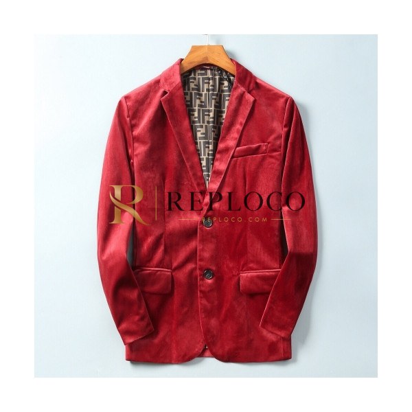 ✨[매장판]Fendi 2020 Mens Classic Velvet Suit Jackets - 펜디 2020 남성 클래식 벨벳 슈트 자켓 Fen0521x.Size(m - 3xl).레드