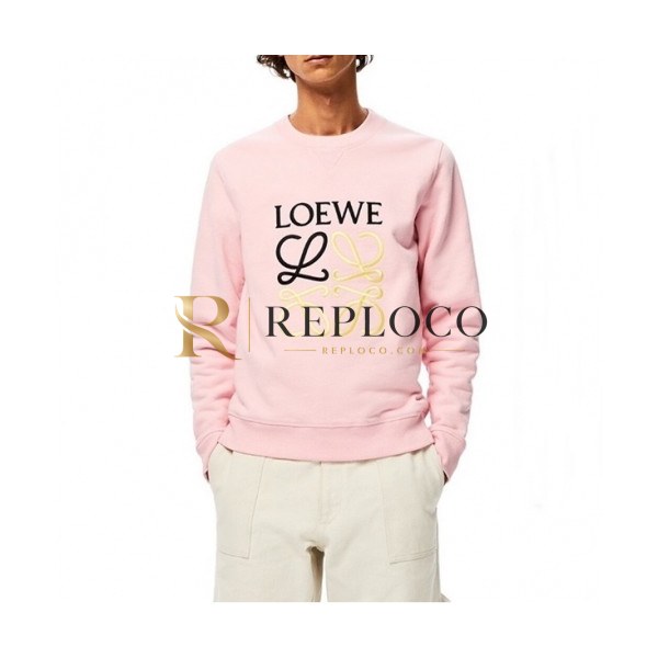 ✨[로에베]Loewe 2020 Mens Logo Crew-neck Cotton Tshirts - 로에베 2020 남성 로고 크루넥 코튼 긴팔티 Loe0303x.Size(xs - l).핑크