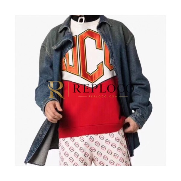 ✨Gucci 2019 Mens Logo Casual Cotton Tshirt - 구찌 2019 남성 로고 캐쥬얼 코튼 긴팔티 Guc01276x.Size(xs - l).레드