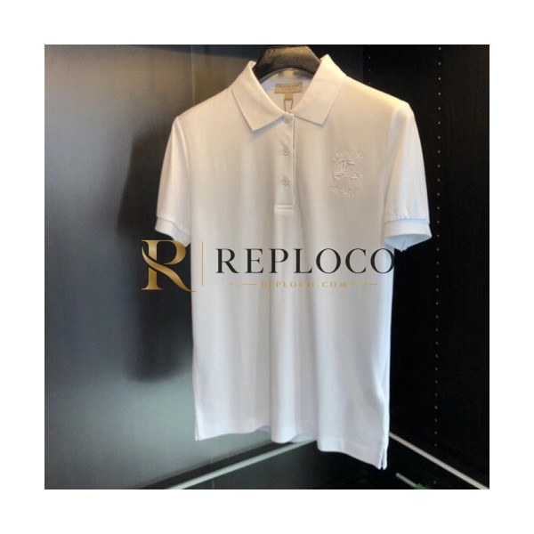 ✨Burberry 2019 Mens Classic Logo Polo Cotton Short Sleeved Tshirt - 버버리 남성 클래식 로고 폴로 고튼 반팔티 Bur0509x.Size(m - 2xl).화이트