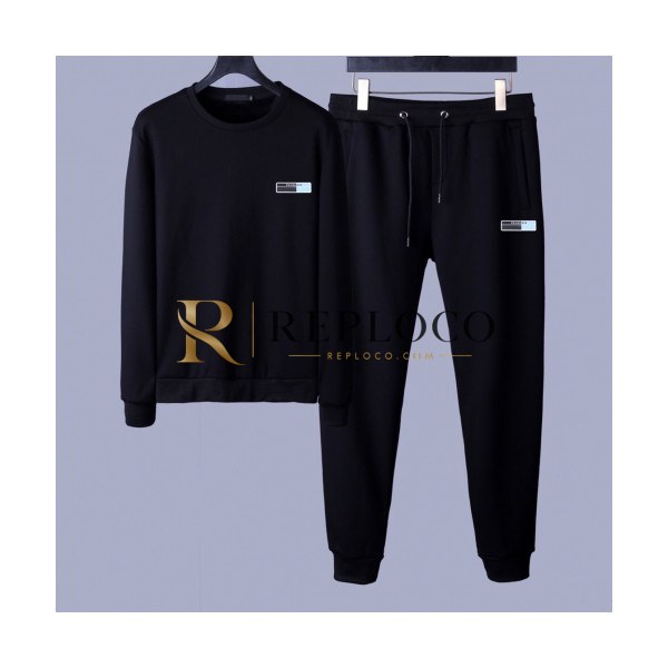 ✨[프라다]Prada 2020 Mens Casual Logo Cotton Training Clothes&Pants - 프라다 2020 남성 캐쥬얼 로고 코튼 트레이닝복&팬츠 Pra0901x.Size(m - 5xl).블랙