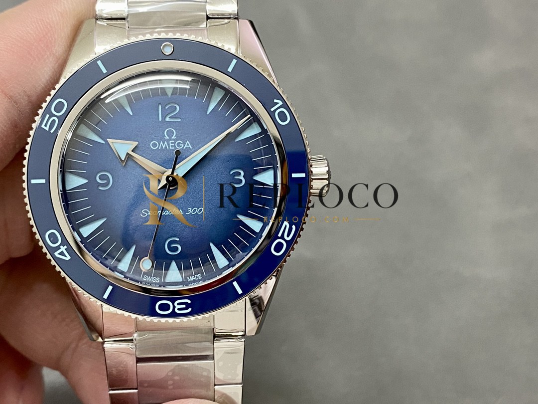 VS 공장 오메가 씨마스터 300 헤리티지 41mm “서머 블루” 75주년 기념 에디션 (234.30.41.21.03.002) 1:1 슈퍼클론 단동 DD8912 무브먼트