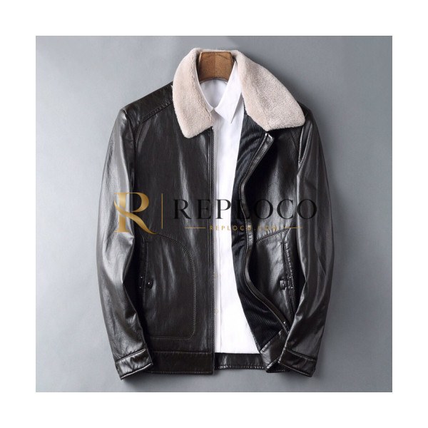 ✨Burberry 2019 Mens Casual Down Leather Jacket - 버버리 2019 남성 캐쥬얼 다운 가죽 자켓 Bur01418x.Size(m - 3xl).블랙