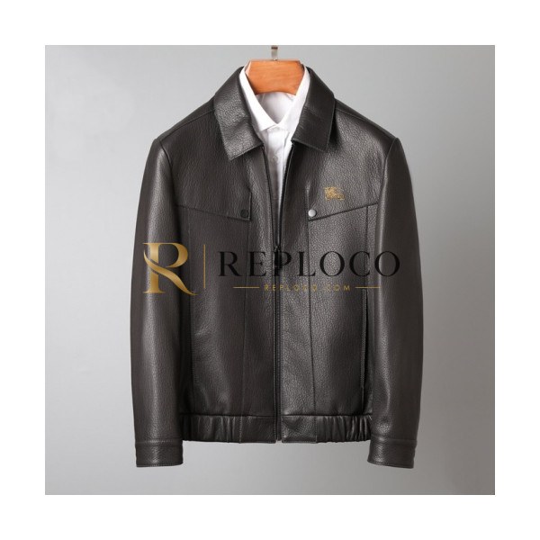 ✨[버버리]Burberry 2020 Mens Casual Leather Jackets - 버버리 2020 남성 캐쥬얼 가죽 자켓 Bur03204x.Size(m - 3xl).블랙