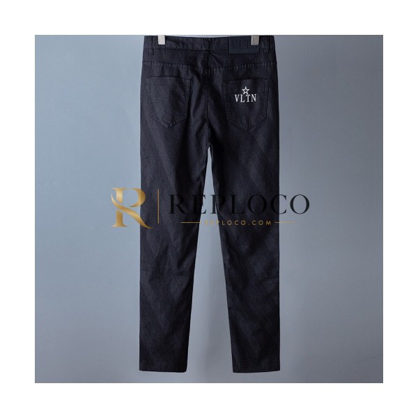 ✨Valentino 2020 Mens Logo Denim Jeans - 발렌티노 2020 남성 로고 데님 청바지 Val0401x.Size(29 - 38).블랙