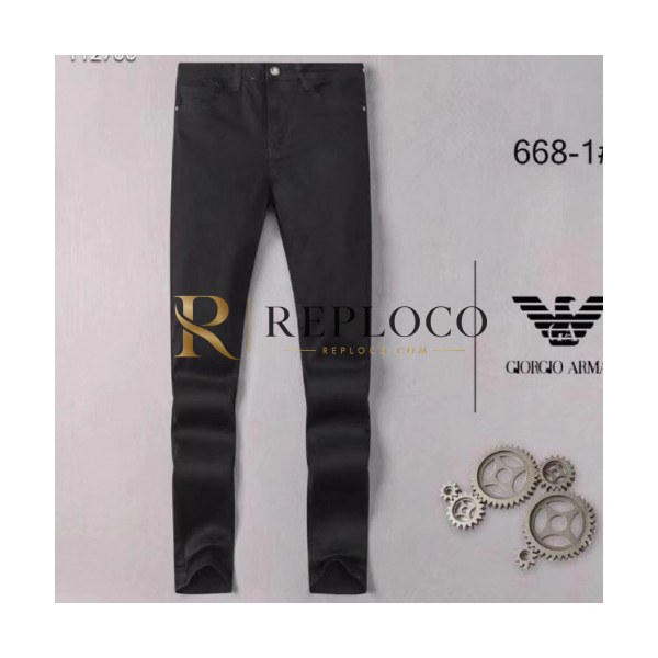 ✨Armani 2019 Mens Graffity Denim Pants - 알마니 남성 그래피티 데님 팬츠 ARMPT0009.Size(29-36). 블랙