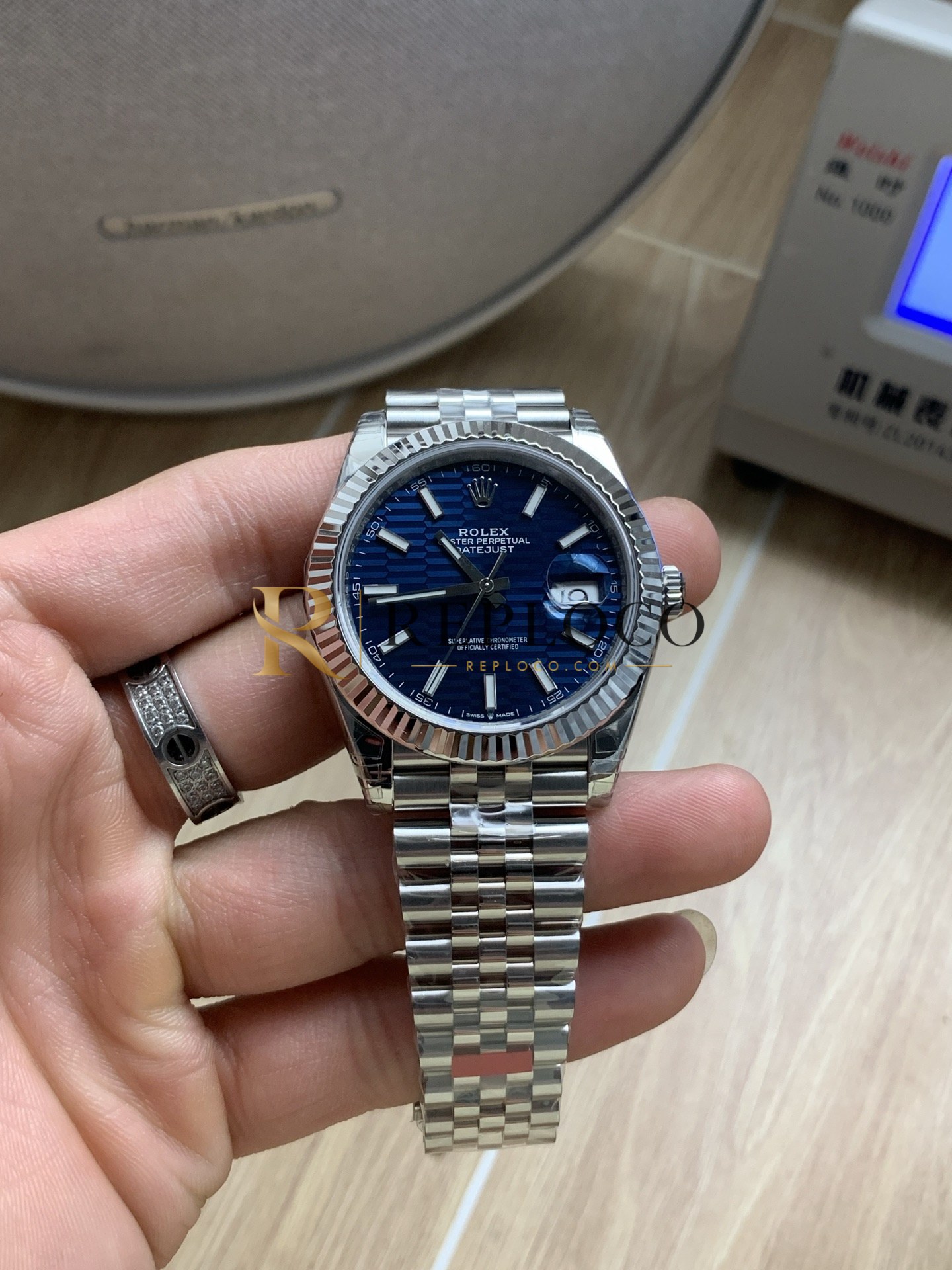 VS 공장 롤렉스 데이트저스트 41mm 126334 블루 플루티드 모티브 다이얼 플루티드 베젤 주빌리 브레이슬릿 1:1 슈퍼클론 DD3235 무브먼트