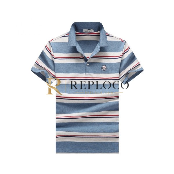 ✨[매장판]Moncler 2020 Mens Logo Cotton Short Sleeved Polo Tshirts - 몽클레어 2020 남성 로고 코튼 폴로 반팔티 Moc01526x.Size(m - 3xl).블루