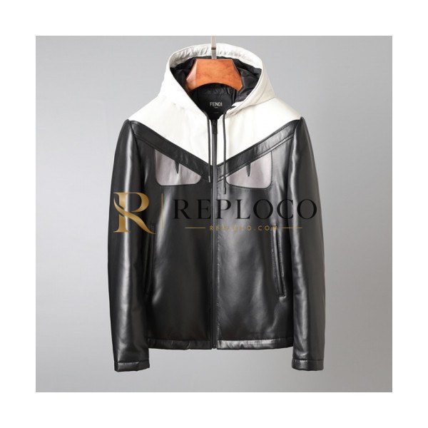 ✨Fendi 2020 Mens Casual Leather Jackets - 펜디 2020 남/녀 캐쥬얼 가죽 자켓 Fen0905x.Size(m - 3xl).블랙