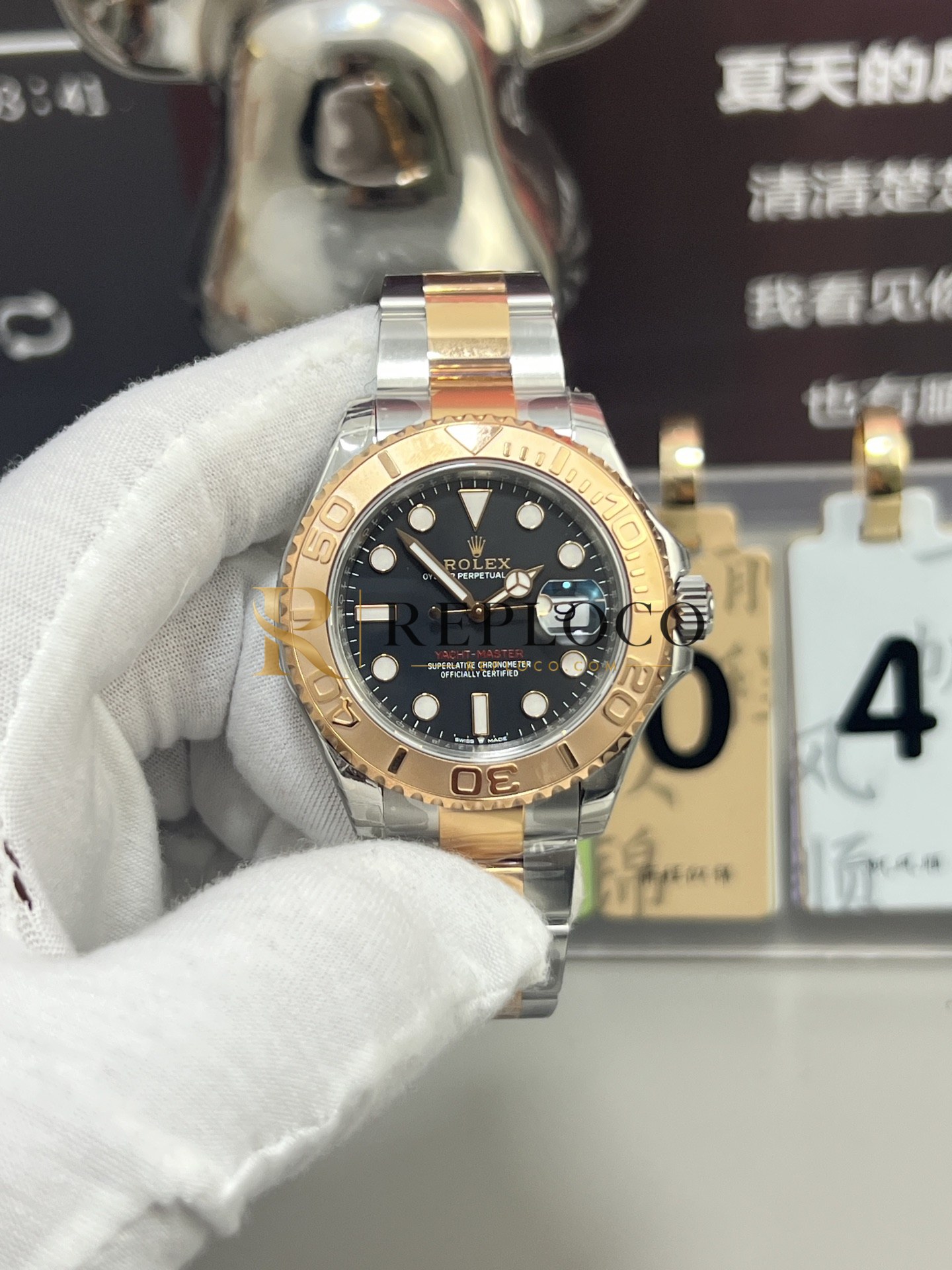 VS 공장 롤렉스 요트마스터 126621 블랙 다이얼 40mm 투톤 로즈골드 1:1 슈퍼클론 DD3235 무브먼트