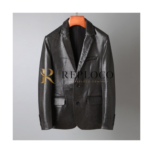✨Burberry Mens Casual Leather Jackets Black - 버버리 2021 남성 캐쥬얼 가죽 자켓 Bur04232x Size(m - 3xl) 블랙