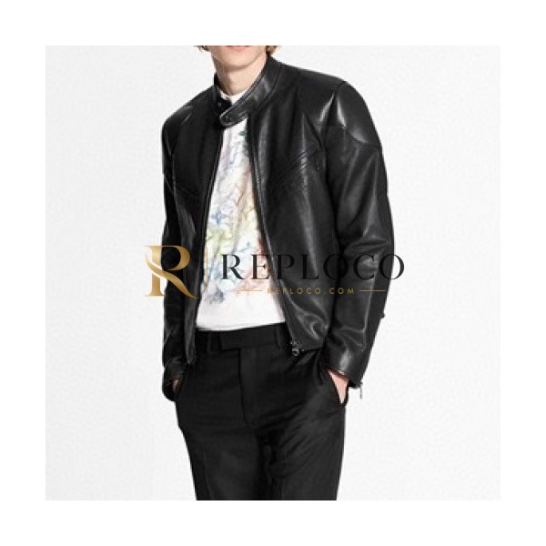 ✨Louis vuitton Mens Logo Leather Jackets - 루이비통 2021 남성 로고 가죽 자켓 Lou03628x Size(m - 3xl) 블랙