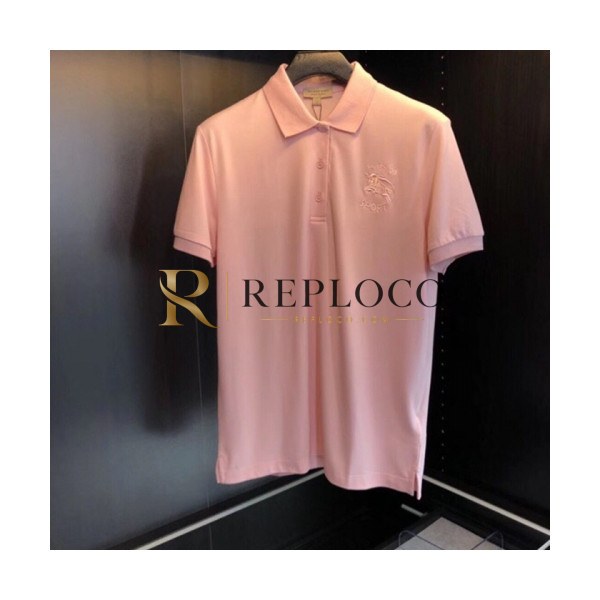 ✨Burberry 2019 Mens Polo Cotton Short Sleeved Tshirt - 버버리 남성 폴로 고튼 반팔티 Bur0511x.Size(m - 2xl).핑크