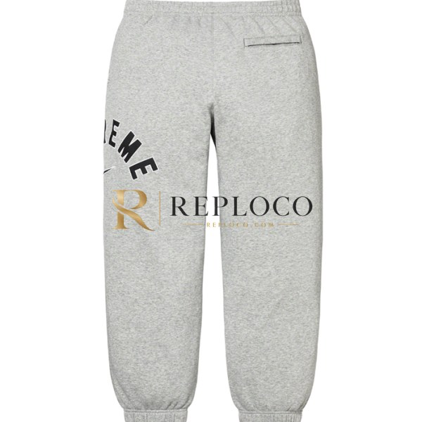 ✨Supreme 2023 MM/WM Box Sweat Pant - 슈프림 2023 남자 코튼 팬츠 Sup0022x.Size(s -xl).그레이