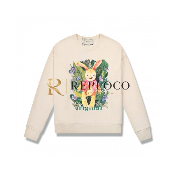 ✨[구찌]Gucci 2020 Mm/Wm Logo Crew-neck Cotton Tshirts - 구찌 2020 남/녀 로고 코튼 크루넥 코튼 긴팔티 Guc03057x.Size(s - l).아이보리