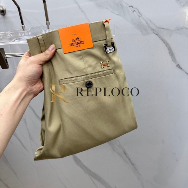 ✨[에르메스]Hermes 2025 Mens Business Basic Cotton Pants - 에르메스 2025 남성 비지니스 베이직 코튼 팬츠 Her0401x.Size(30 - 38).베이지