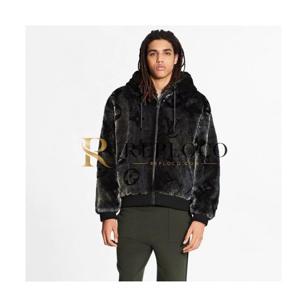 ✨Louis vuitton Mens Logo Leather Jackets Black - 루이비통 2021 남성 로고 가죽 자켓 Lou03752x Size(m - 2xl) 블랙